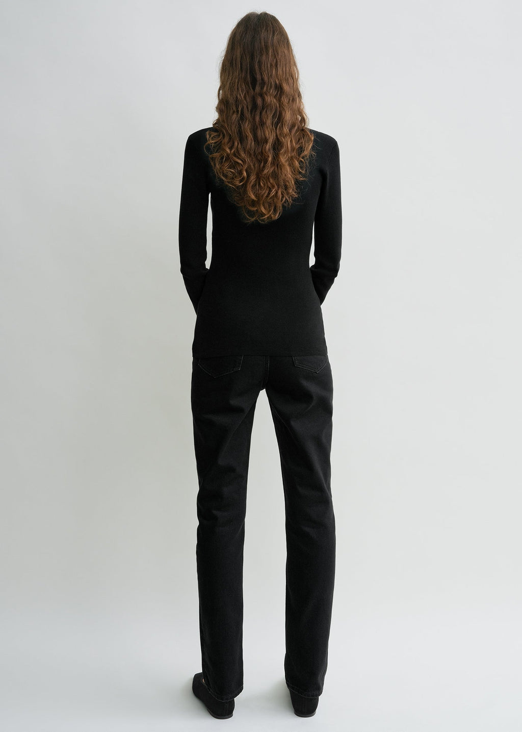 Compact cotton top black