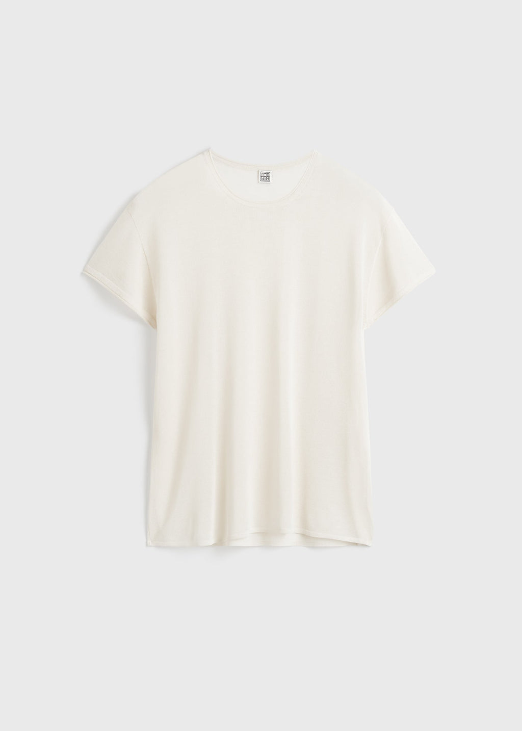 Silk tee ecru